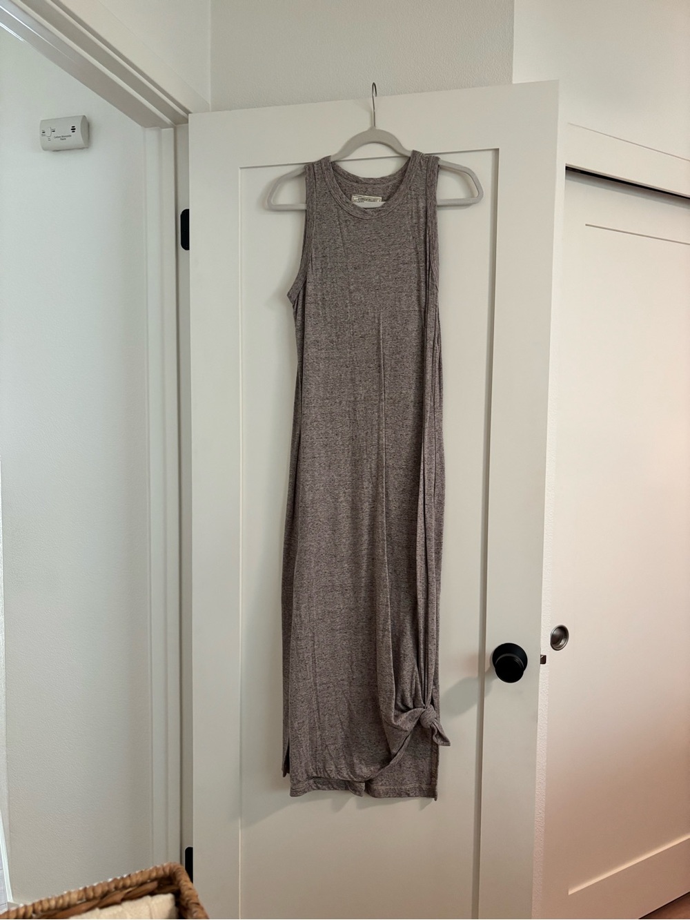 Current/Elliott Heathered Taupe Sleeveless Maxi Dress